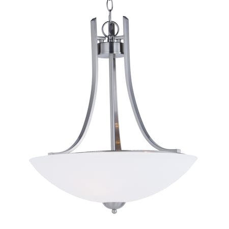 Maxim Taylor 3-Light 19.5" Wide Satin Nickel Pendant Light 21654SWSN